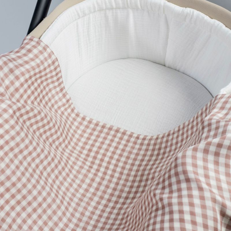 Lange Praliné Vichy Moka (120x120 cm) Walking Mum Ambiance 2